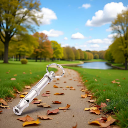 3Pcs Silver Adjustable Ultrasonic Dog Whistle,Portable Whistle Pet Whistle Supersonic Whistle Dog Whistles for Pet Training,Training and Behavior Aids, Portable Pet Training Aid