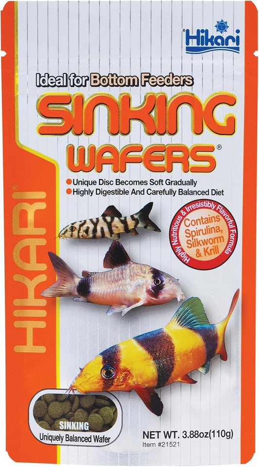 Hikari Tropical Sinking Wafers for Catfish, Loaches and Bottom Feeders 3.88 oz