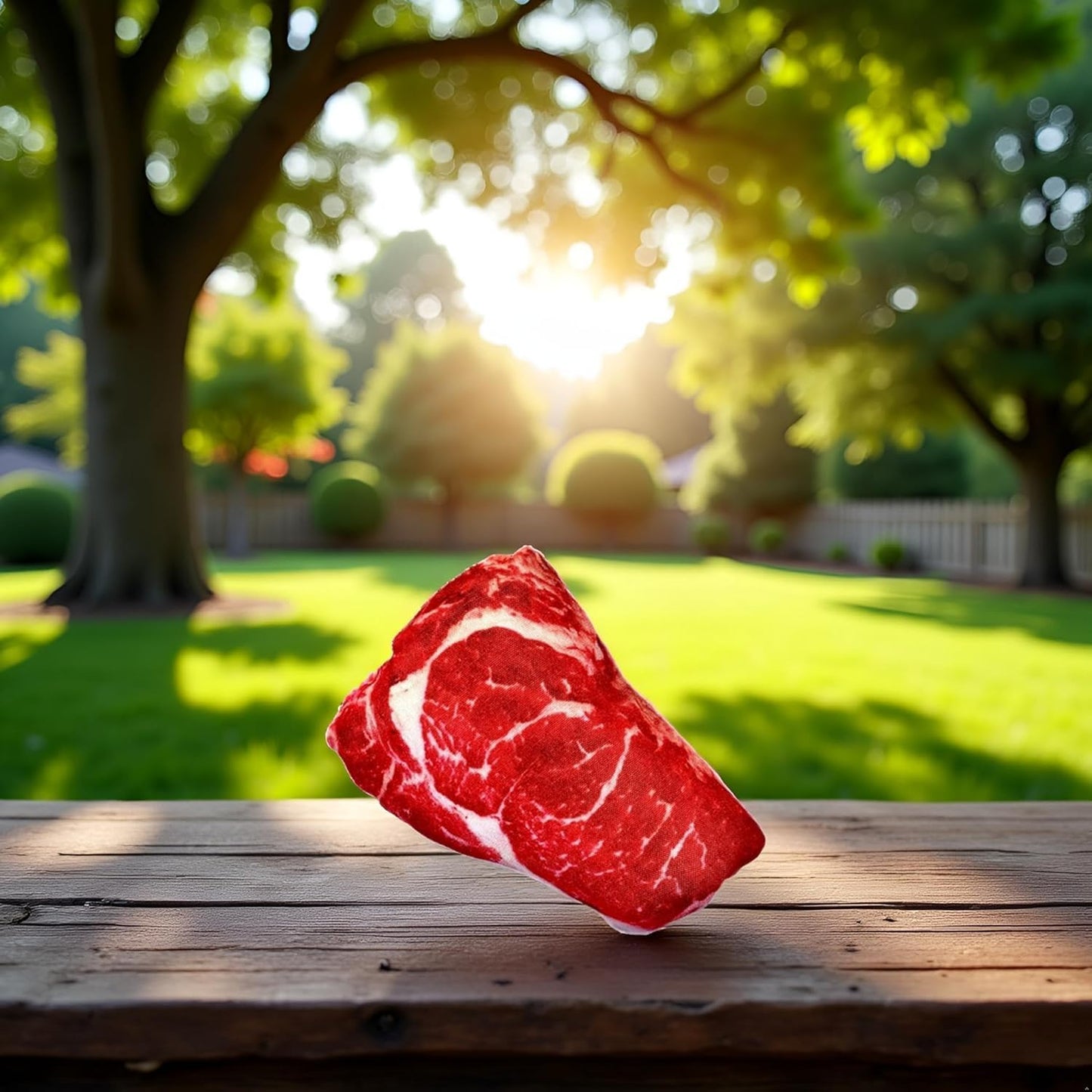 2Pcs Realistic Food Dog Squeaky, Steak Plush Dog Toy, Stuffed Puppy Chew Toy with Squeaker, Soft Food Shape Pet Toy for Small and Medium Dogs Pet Supplies