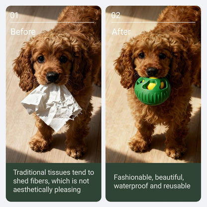 2PC Interactive Dog Toys, Durable Silicone Chew Toy for Aggressive Chewers,Interactive Frozen Dog Treat Toy with Ice Tray， Slow Feeder & Puzzle Enrichment Ball for Small Medium Dogs (Green)