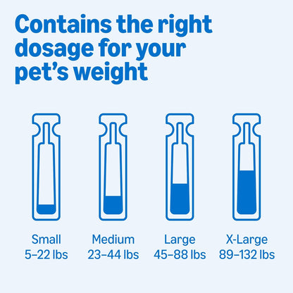 Amazon Basics PreventativeFlea and Tick Topical Treatment for Medium Dogs (23-44 Pounds), 6 Count, Packaging May Vary