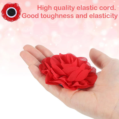 8 Pcs Flower Collar for Dogs 3 inch Colorful Cat Puppy Charms Pet Flower Collars Soft Dog Tie for Dogs Grooming Charms Accessories