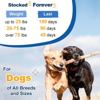 Dog Vitamins, Dog Multivitamin Powder, with Probiotics, Glucosamine, Omega 3, Support Gut, Joint & Mobility, Itch Skin & Coat, Minerals & Antioxidant for Immune Health, Daily Essential Dog Supplements