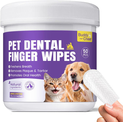 Pet Wipes (50 pcs) - Effective Oral Care for Pets