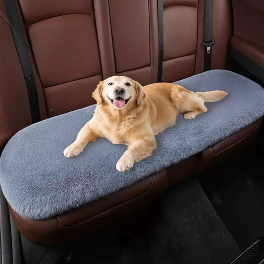 YOFANG Dog Bed for Car Back Seat, Non-Slip and Soft Furry Travel Pet Mat, Washable Blanket Fit for Car Backseat Protector,Pet Bed for Backseat Extenders and Hammock Seat Covers (53"x17.7")