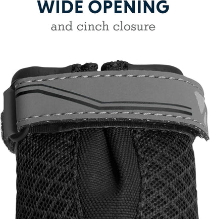 Ruffwear, Grip Trex Dog Shoes, Non-Slip Boots for Hot Pavement & Snow, Weatherproof Paw Protection with Breathable Mesh, Rugged Sole for Hiking, Obsidian Black, 2.25"