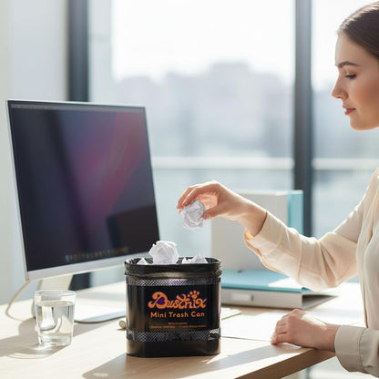 Universal Metal Cat Litter Scoop Holder – Heavy-Duty Scooper Storage Caddy, Scoop Stand for Kitty Litter Box, Fits Most Cat Litter Scoops Desktop Small Trash Can