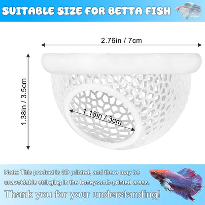 Floating Betta Hide & Shrimp Cave – All-in-One Aquarium Hammock, Feeder, and Safe Resting Spot for Stress-Free Fish Tanks