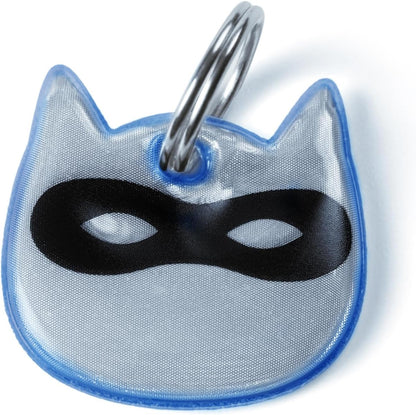 Kittyrama Reflective Cat Charm - Safety Tag. Lightweight, High Visibility, Waterproof. Fits All Collars.