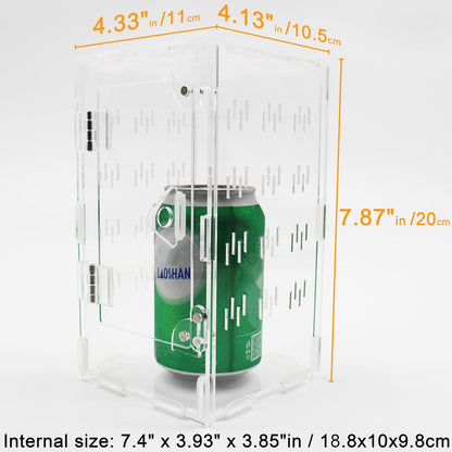 Jumping Spider Enclosure, Spider Terrarium, Acrylic Enclosure Kit, Small Terrarium, Insect Habitat for Spiders, Praying Mantis, Arboreal Tarantula, Bug, Frog, Snail, Lizard and Small Reptiles