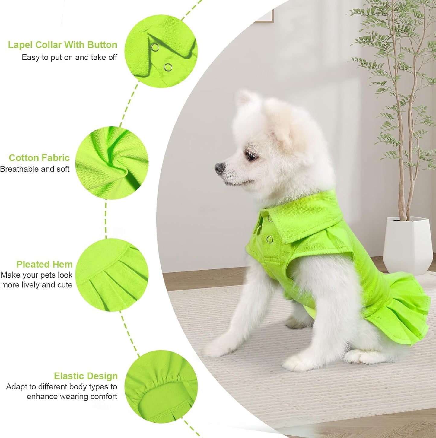 Girl Dog Sports Dress and Dog Dress Puppy Clothes, Puppy Summer Dresses