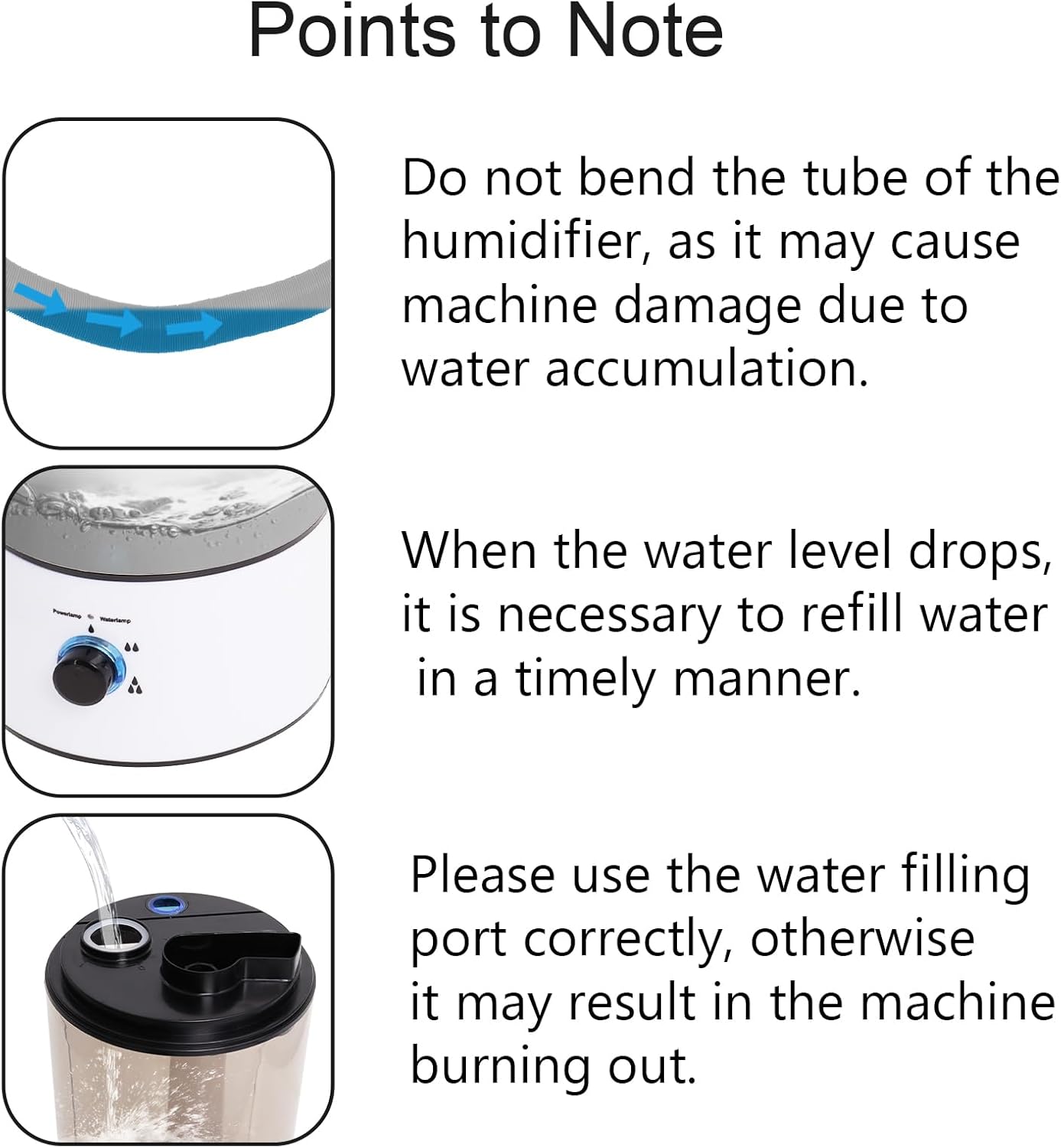 4L Reptile Humidifier Fogger with Extended Hose - Adjustable & Quiet Fogger/Mister for Chameleon, Bearded Dragon, Amphibians - Large Capacity(White)