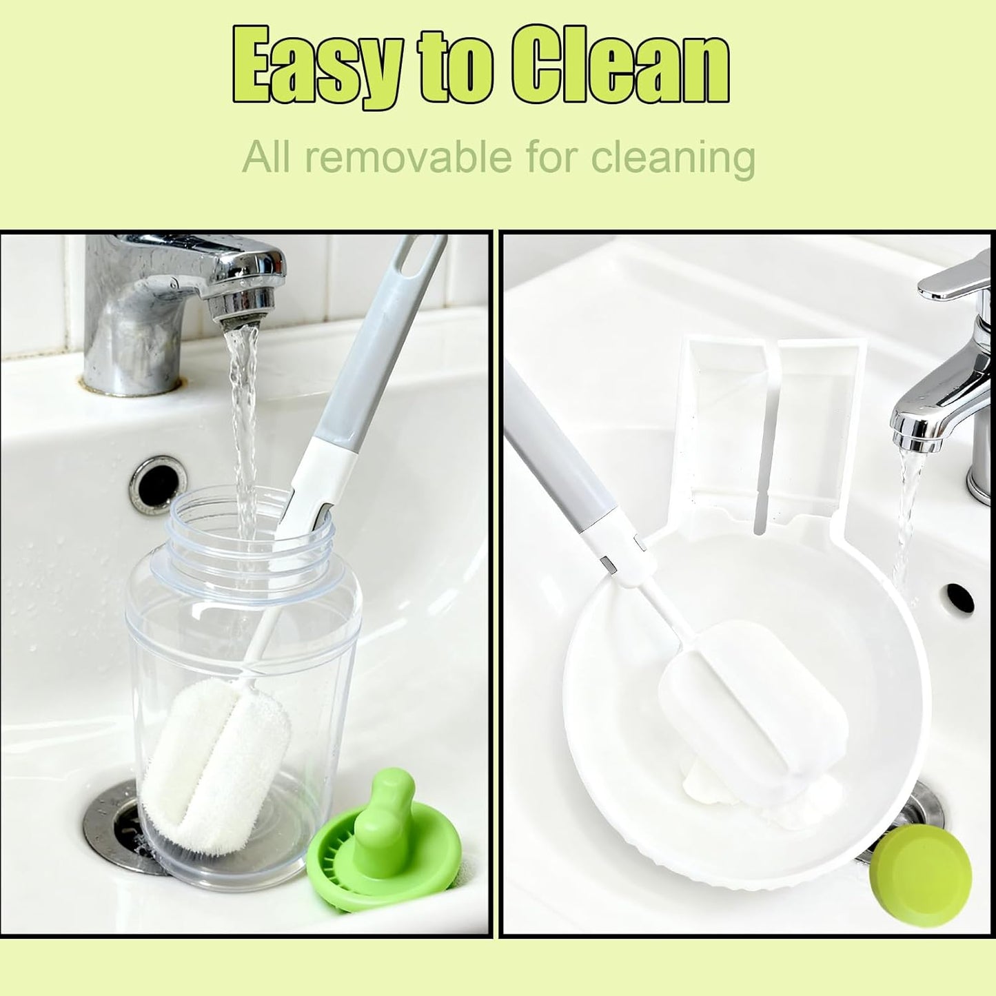 Rabbit Gravity Feeder Waterer Set Automatic Guinea Pig Food Water Dispenser Food Water Bowl Feeding Station for Puppy Kitten Guinea Pigs Chinchilla Hedgehog Small Animals (Green)