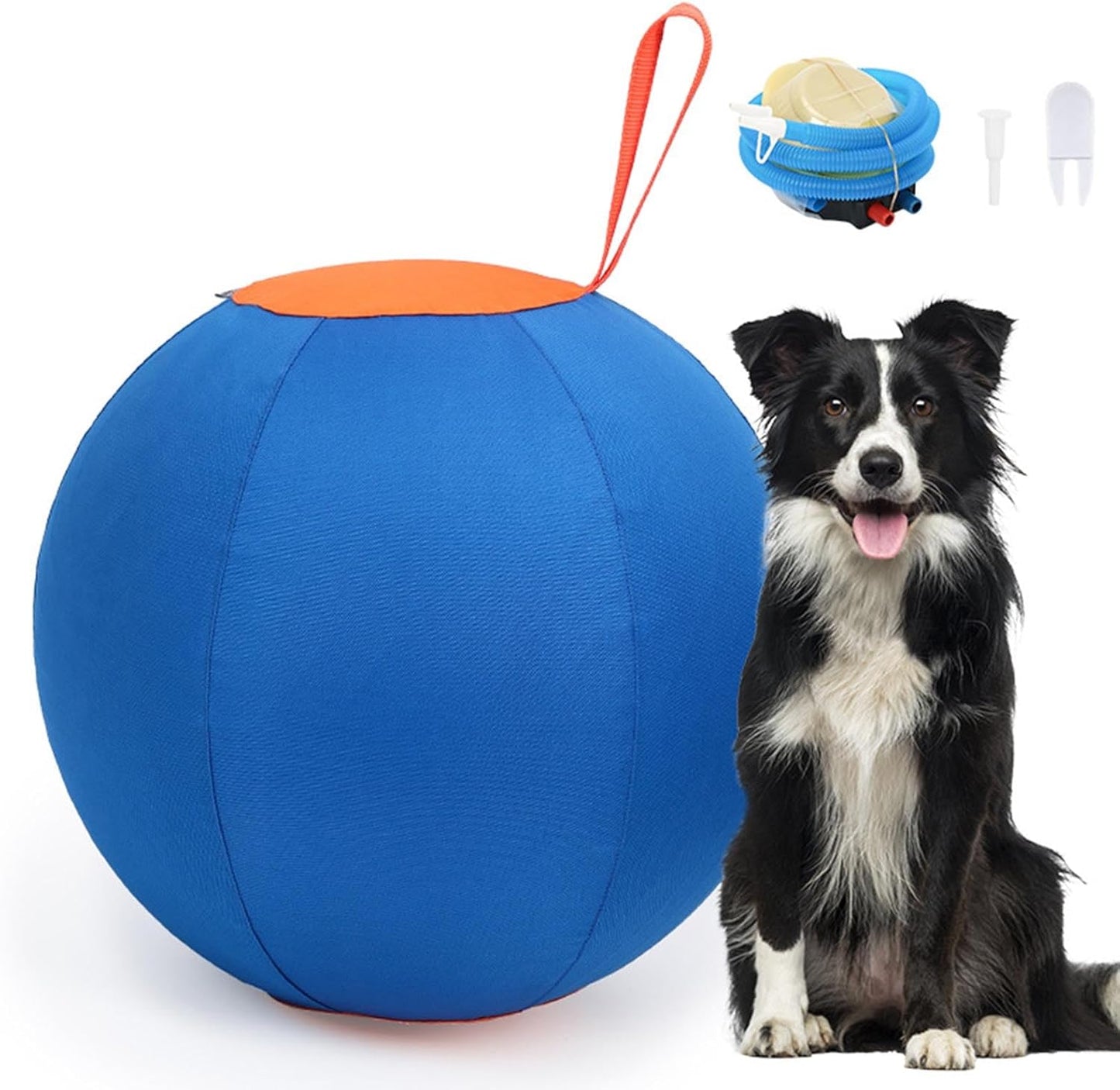 Dogs Herding Ball Toy Physical Activity Outdoor Inflatable Herding Pet Mouth Training Horse Balloon Horse Ball Thrower