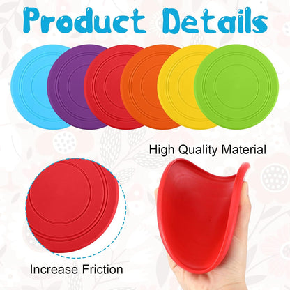 18 Pack Dog Flying Discs, Soft TPR Rubber Flyer Toys for Small Medium & Large Dogs - Interactive, Float in Water, Safe on Teeth, for Outdoor Fetch & Training (6 Colors)