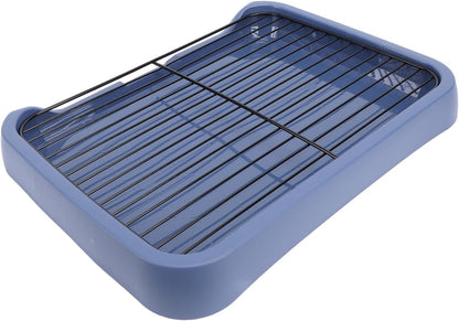 Acouto Dog Potty Pad Holder Tray - Dog Potty Tray Removable Indoor Training Toilet Portable Puppy Pad Holder with Grille Small and Medium Dogs - Puppy Litter - Pet