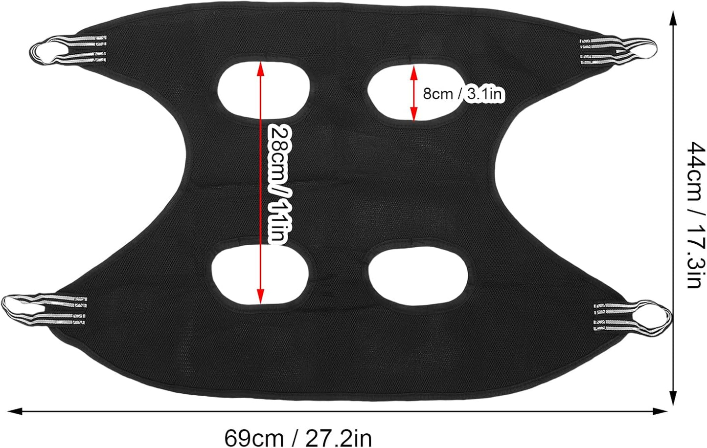 Pssopp Cat Nail Clipper Hammock, Breathable Grooming Pet Hammock for Cats Kittens Provides Secure Attachment (S)