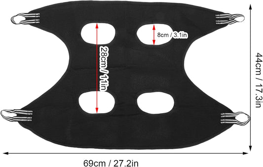 Pssopp Cat Nail Clipper Hammock, Breathable Grooming Pet Hammock for Cats Kittens Provides Secure Attachment (S)