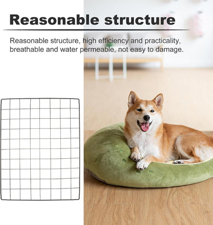 4Pcs DIY Dog Cage Divider Panels Detachable Metal Wire Mesh Fence Sheets 35X45Cm Pet Crate Barrier for Indoor Outdoor Puppy Playpen and Small Animal Isolation