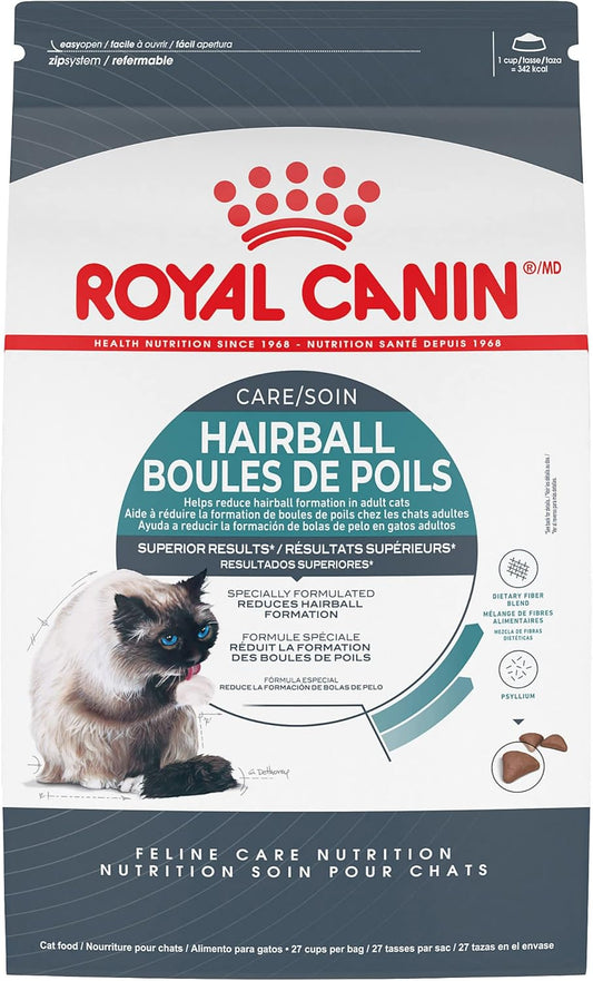 Royal Canin Feline Care Nutrition Hairball Care Adult Dry Cat Food, 14 lb Bag