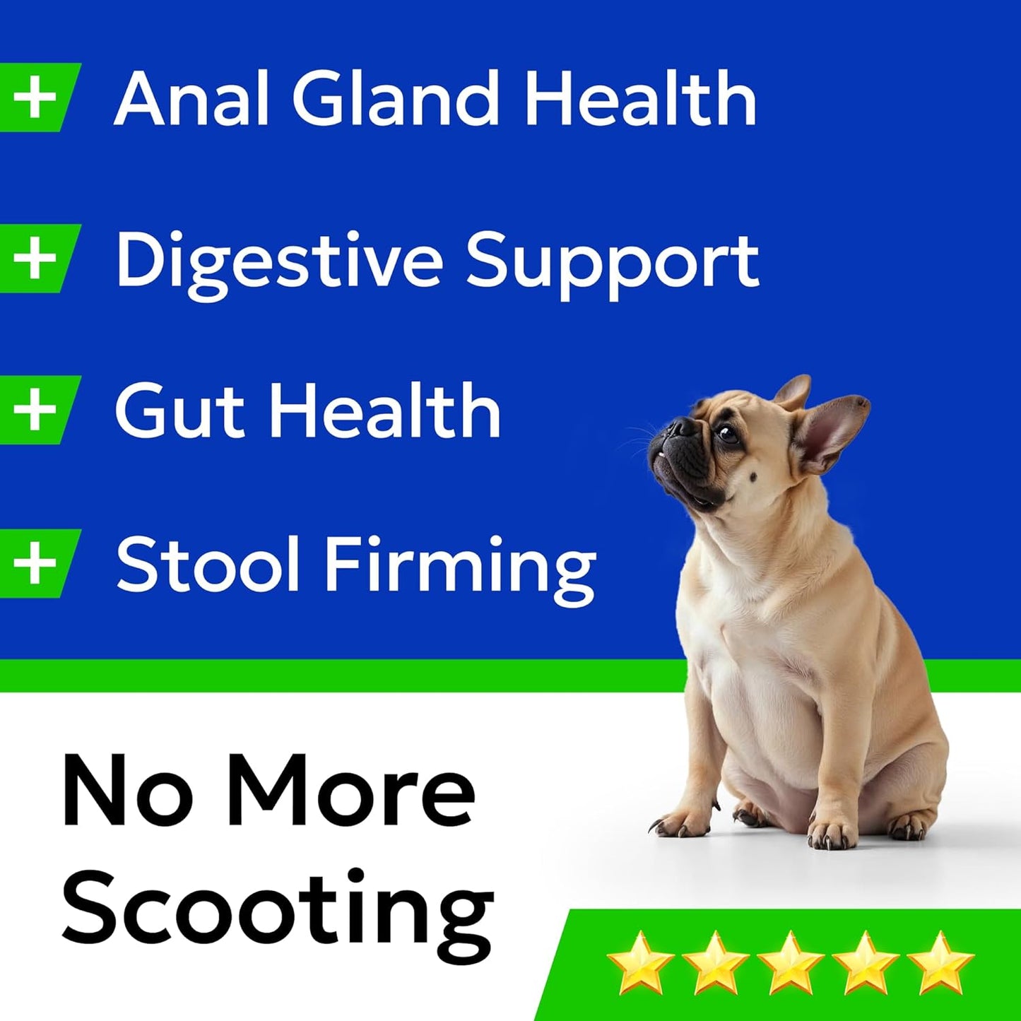 BARK&SPARK Dog Anal Gland Chews Aid + Dog Probiotics for Digestive Health & Enzymes - Prebiotics & Digestive Enzymes Supplement for Dogs Digestion & Gut Health - Diarrhea, Gas, Upset Stomach Relief