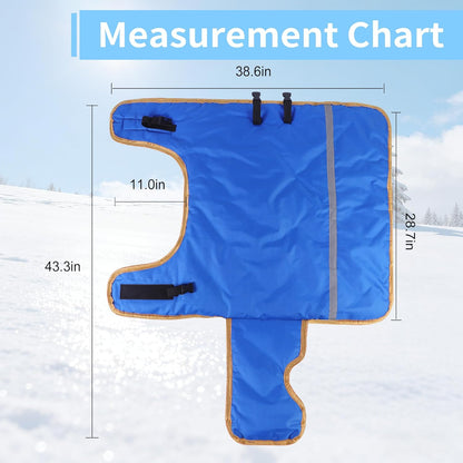 Winter Calf Coat with Fleece Lining - Water-Resistant Blanket for Calves, Goats, Foals, Donkeys, Alpaca and Large Dogs | 2-Pack