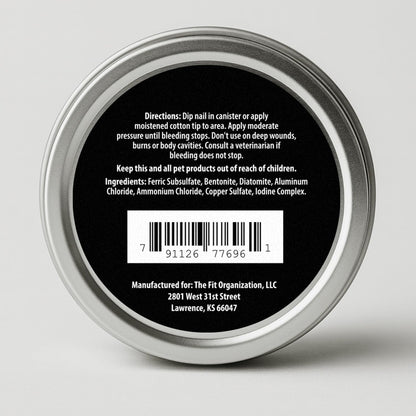 PetEyez Styptic Powder for Dogs, Cats & Birds (2 oz) – Fast-Acting Blood Clotting & Bleed Stop Powder for Pet Nail Trims, Clipping & Cuts – Easy-Use Wide Mouth DIP Can – First Aid Grooming Essential