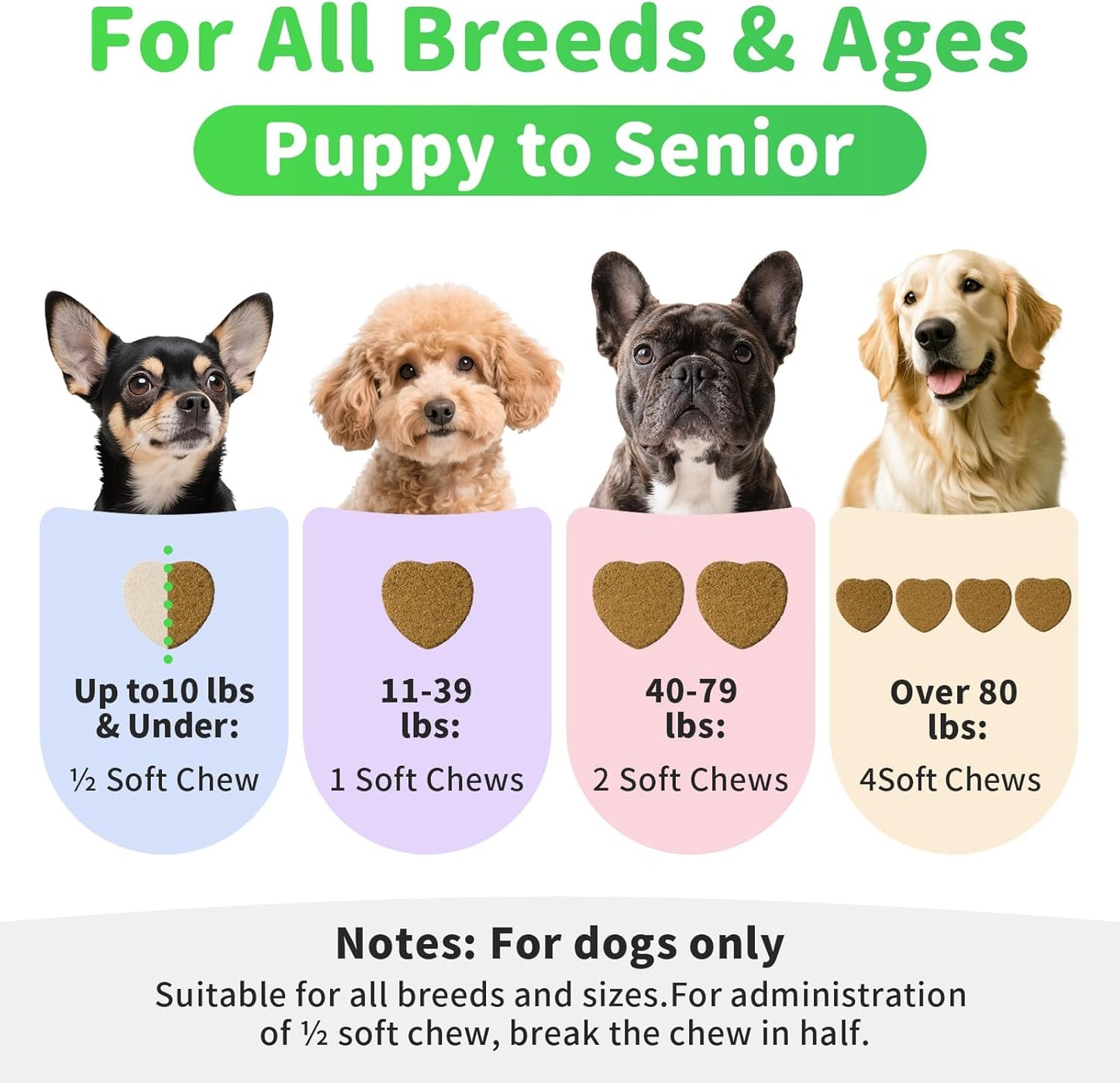 Dog Probiotics & Digestive Enzymes – Pumpkin Fiber Chews for Gut Health, Diarrhea & Upset Stomach Relief, Gas & Stool Support, Beef Flavor Soft Chews – 90 Count