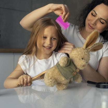 120 Pack Plastic Flea Lice Combs, Fine Tooth Flea Tick Comb, Double Sided Pet Combs, Cat Dog Hair Dandruff Removal Comb, Grooming Tools for Rabbit, Cat, Dog, Kitten, Small Pet (6 Colors)