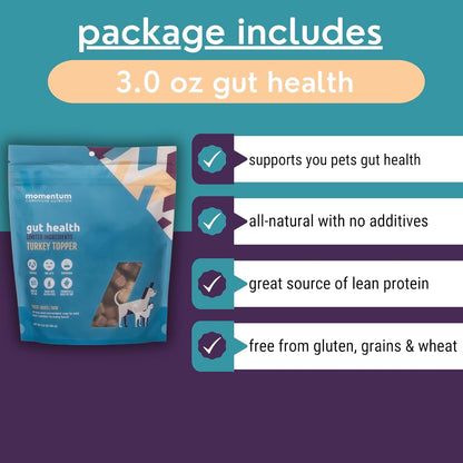 Momentum Carnivore Nutrition Freeze-Dried Wellness Topper 3 Pack – Gut Health, Immune Health & Joint Health – Natural Functional Dog & Cat Food Toppers – Supports Digestion, Immunity & Mobility