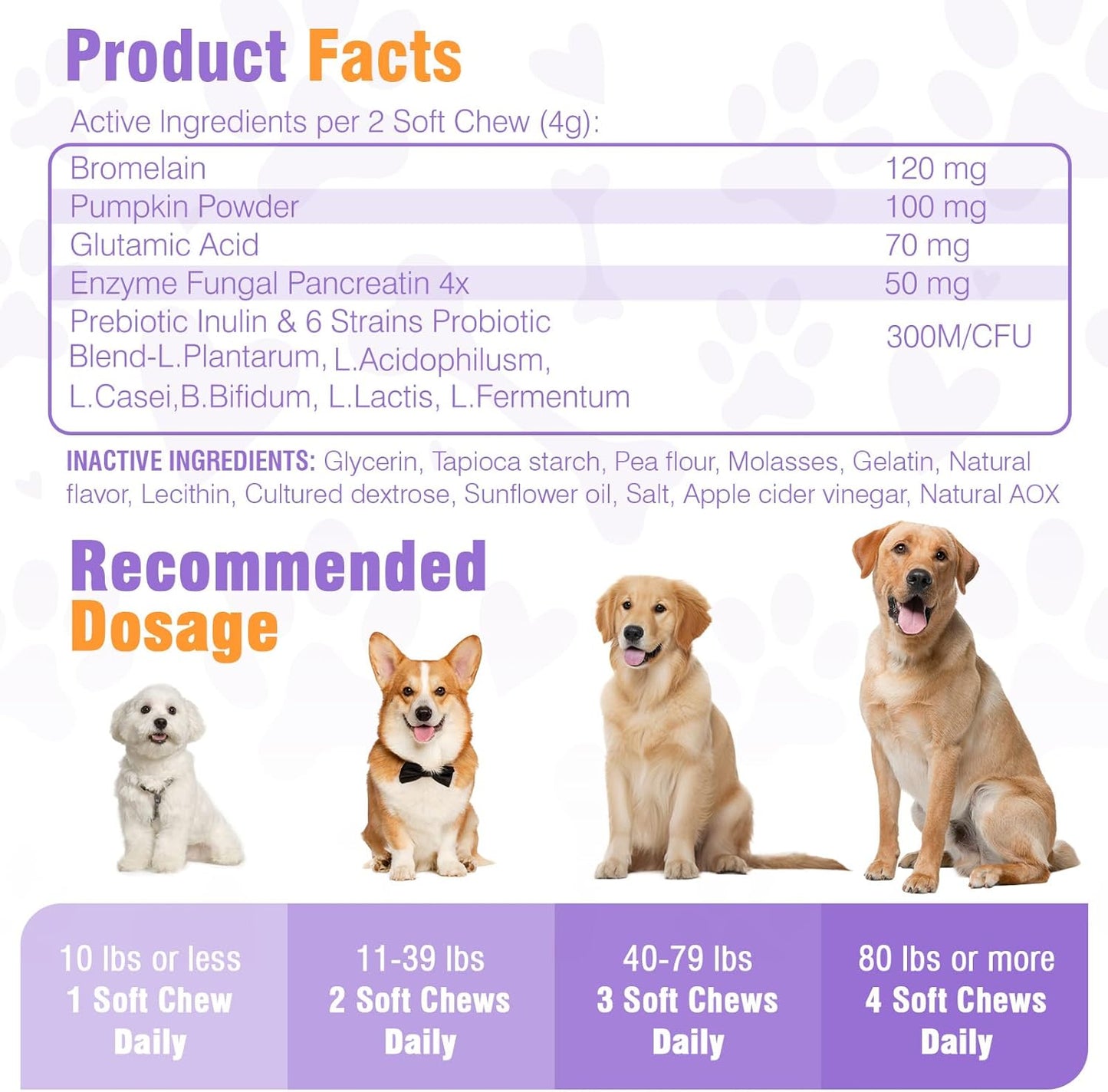 200 Chews No Poo Chews-No Poop Eating Deterrent for Dog-Coprophagia Deterrent for Dogs-Prevent Stop Dogs from Eating Poop Supplement with Digestive Enzymes&Probiotics-Breath Freshener-Chicken Flavor