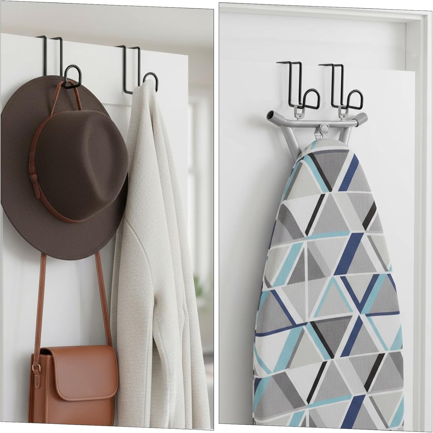 8 Pcs 4 Inch Heavy Duty Metal Tack Hook Over Rail Bridle Hooks & Horse Water Bucket Hooks Hangers for Stable, Fence, Garage, Cloakroom