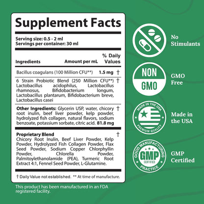 Pawbiotix Liquid probiotics for Dogs - Dog probiotics for Digestive Health | 100% Natural Dog Gut Health probiotics | probiotics for Dogs | Original Formula, Beacon Flavor, 1oz, 1 Month Supply