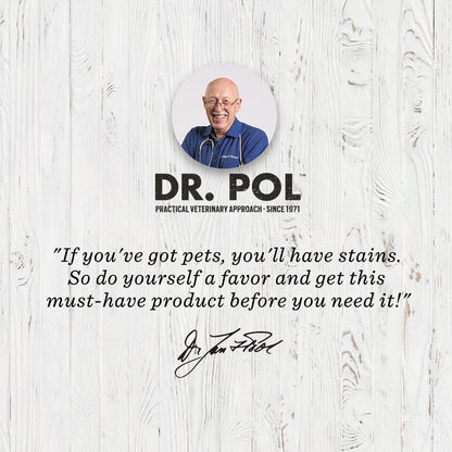 Dr. Pol Incredi-Pol Stain & Odor Remover | Eliminates Dirt, Urine & Feces | Safe and Effective Around Pets & Their Favorite Spots | Trigger Spray for Easy Use | 16 oz | Fresh Citrus