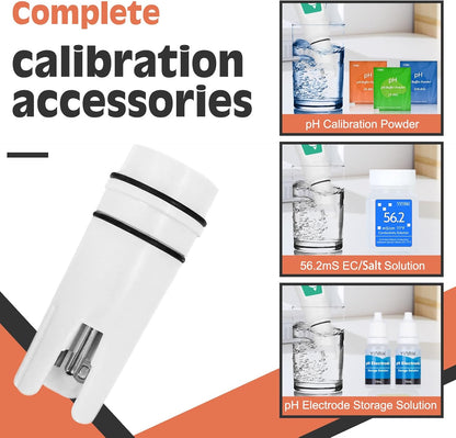 YINMIK Aquarium pH Salt Meter & Replaceable pH Probe Kits
