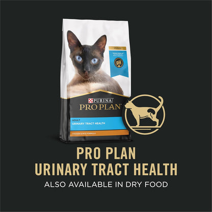 Purina Pro Plan Urinary Cat Food Wet Variety Pack Urinary Tract Health Ocean Whitefish, Chicken, Turkey and Giblets - (Pack of 24) 3 oz. Cans