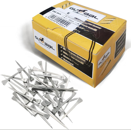 250pcs E6 Horseshoe Nails 2.1 Inch Stainless Steel Horseshoe Nails Nails Horse Hoof Nails Horseshoe Tools for Stained Glass,Horse Training Equestrian Sports