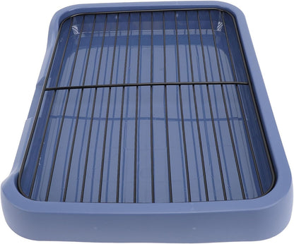 Acouto Dog Potty Pad Holder Tray - Dog Potty Tray Removable Indoor Training Toilet Portable Puppy Pad Holder with Grille Small and Medium Dogs - Puppy Litter - Pet