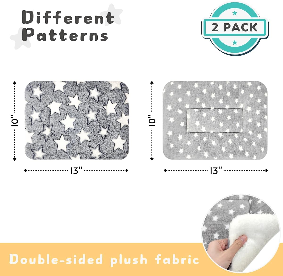 2 Pack Cat Blanket for Indoor Cats Ultra Soft and Warm Calming Cat Bed Fleece Pet Mat for Anxiety and Stress Washable Kitten Blanket