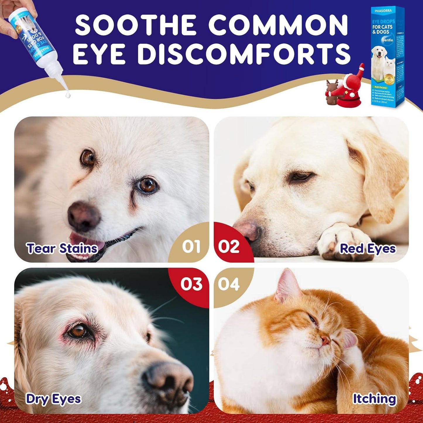 Dog Eye Wipes & Dog Eye Drops