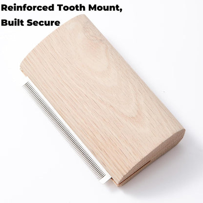 Pug Brushes for Shedding – Wooden Handle Dog Grooming Brush for Short Hair, Gentle Deshedding Tool for Small Breed Dogs, Daily Coat Care Comb for Fawn & Black Pugs at Home