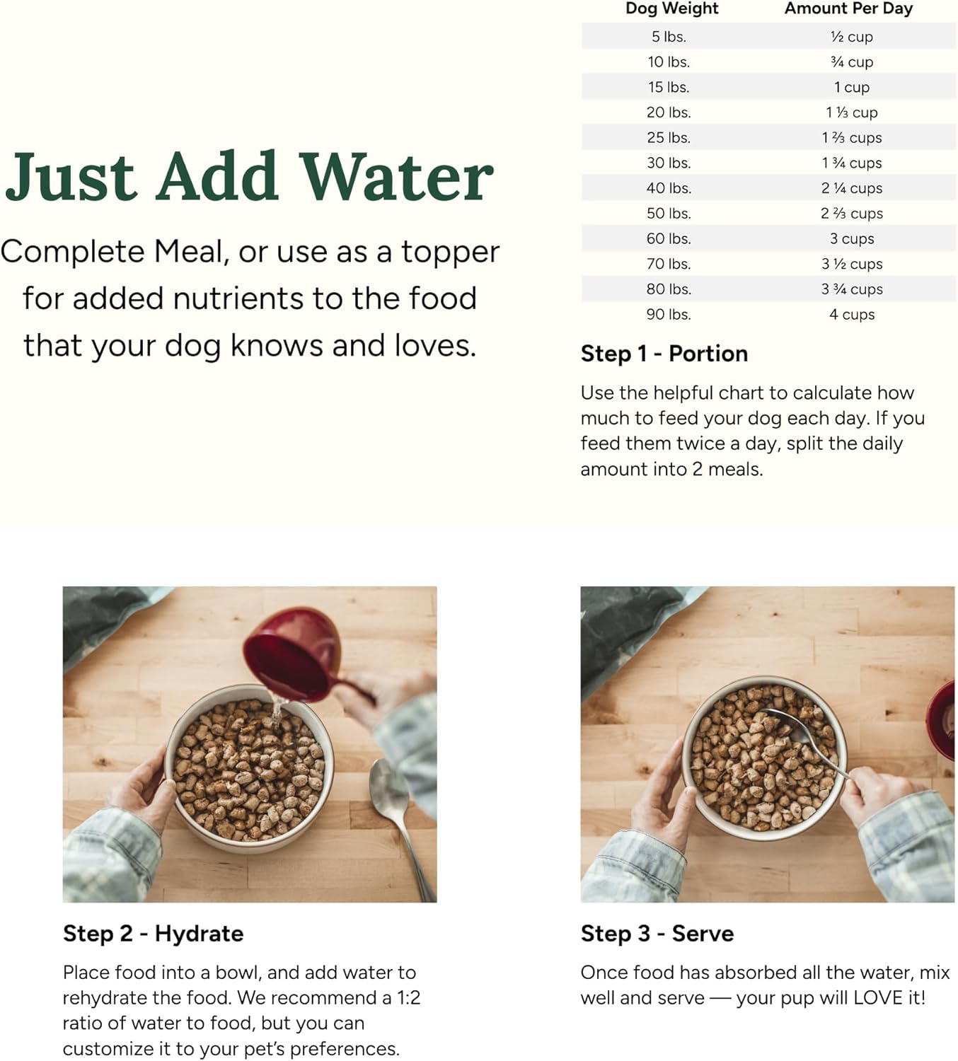 360 Pet Nutrition Freeze-Dried Raw Dog Food- Multi-Protein, Chicken, Beef Formula's Pack of 3 lbs Total (1 lb Each)