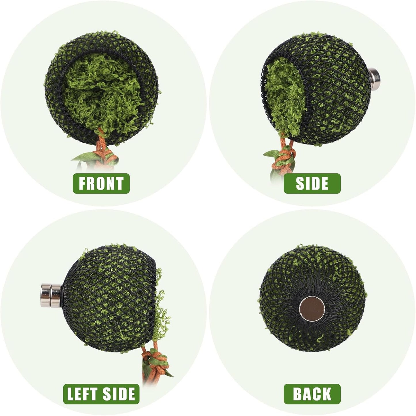 Magnetic Reptile Hide with Strong Magnets, Small Amphibian Hideout Enclosure Accessory for Jumping Spiders Tarantulas & Pet Spider Terrarium Decor