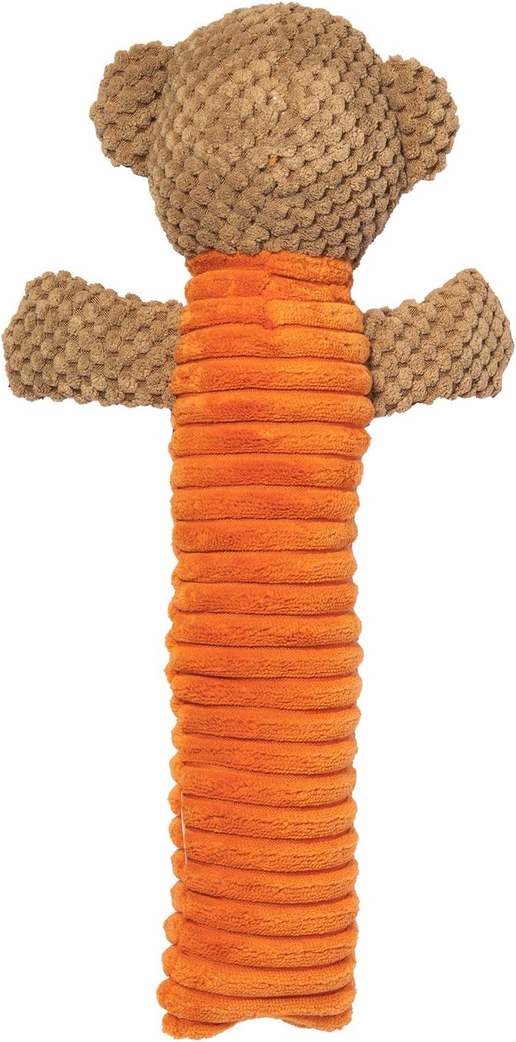 Best Pet Supplies Log Plush Dog Toy, Squeaky Dog Toy with 3 Textures and 2 Squeakers, Interactive Dog Toys for Small and Large Breeds - Sheep, Monkey and Cow Bundle, Large