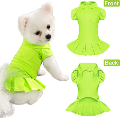 Girl Dog Sports Dress and Dog Dress Puppy Clothes, Puppy Summer Dresses
