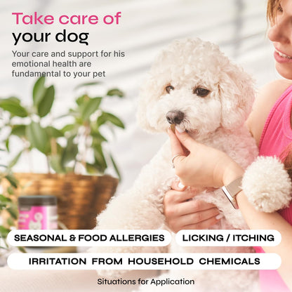 Dog Allergy Relief Chews - Dog Itching Skin Relief - Anti Itch - Skin Health - Hot Spot Treatment - Seasonal Allergy Support Supplements - Immune Chewable Treats - Turmeric, Quercetin