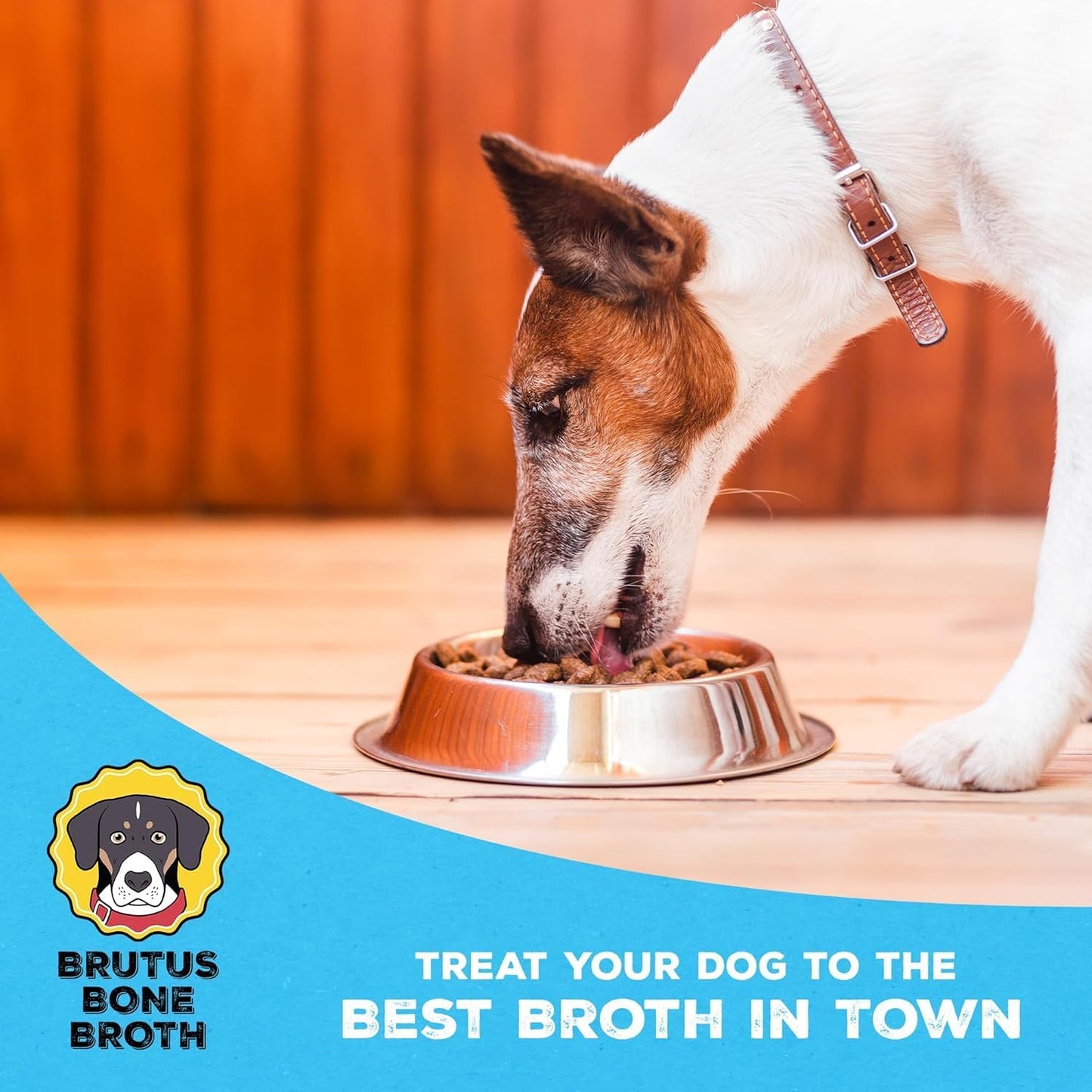 Brutus Broth for Dogs - All Natural Bone Broth for Dogs with Chondroitin Glucosamine Turmeric -Human Grade Dog Food Toppers - Beef and Pork Bundle