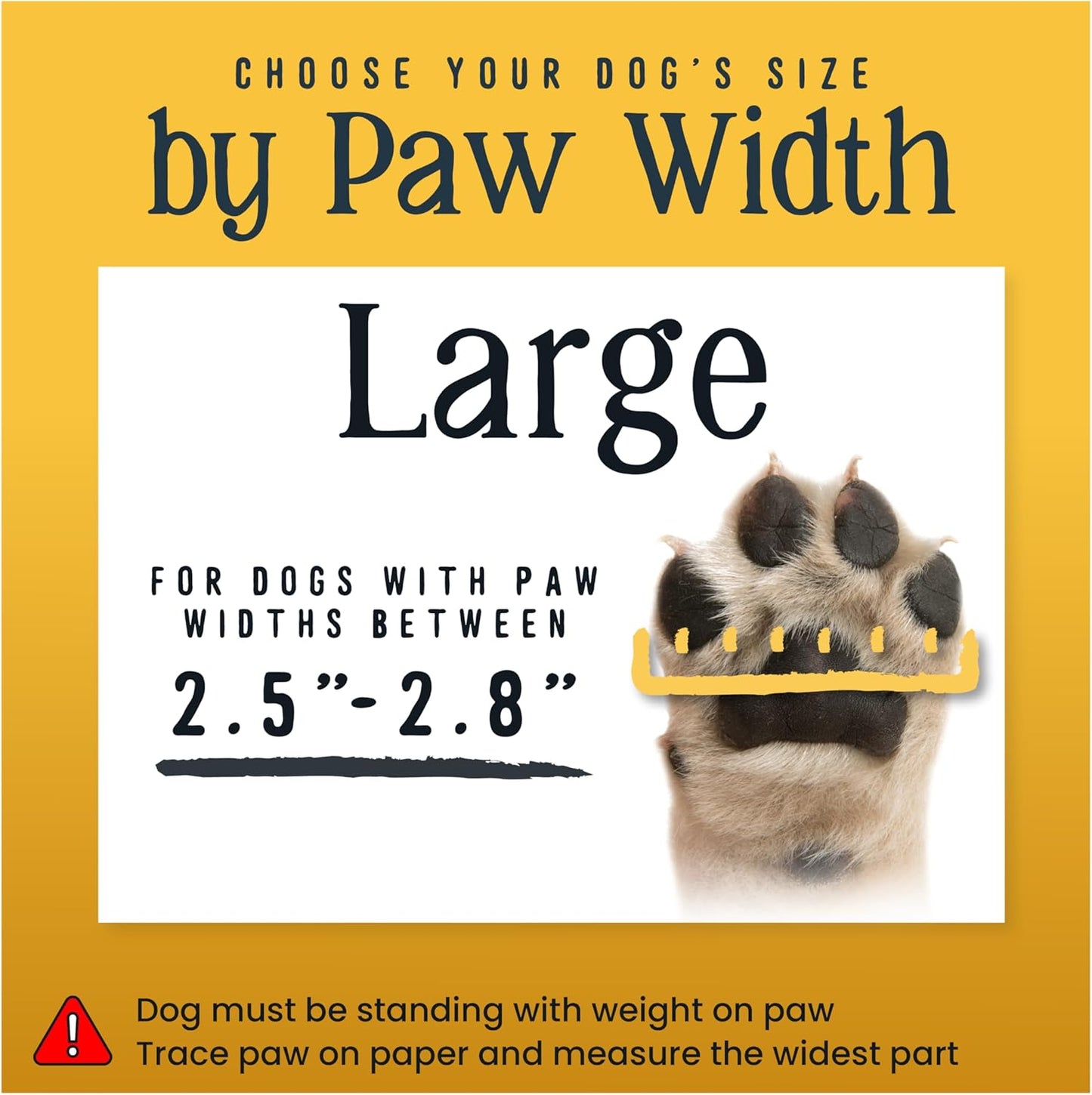 DOK TigerToes Premium Non-Slip Dog Socks for Hardwood Floors - Extra-Thick Grip That Works Even When Twisted - Prevents Licking, Slipping, and Great for Dog Paw Protection - Size Large