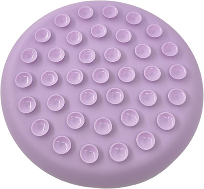 Slow Feeder Dog Bowl, 7.8 x 7.8 inches, Silicone Pet Puzzle Bowl with Suction Base, Foldable (Purple)