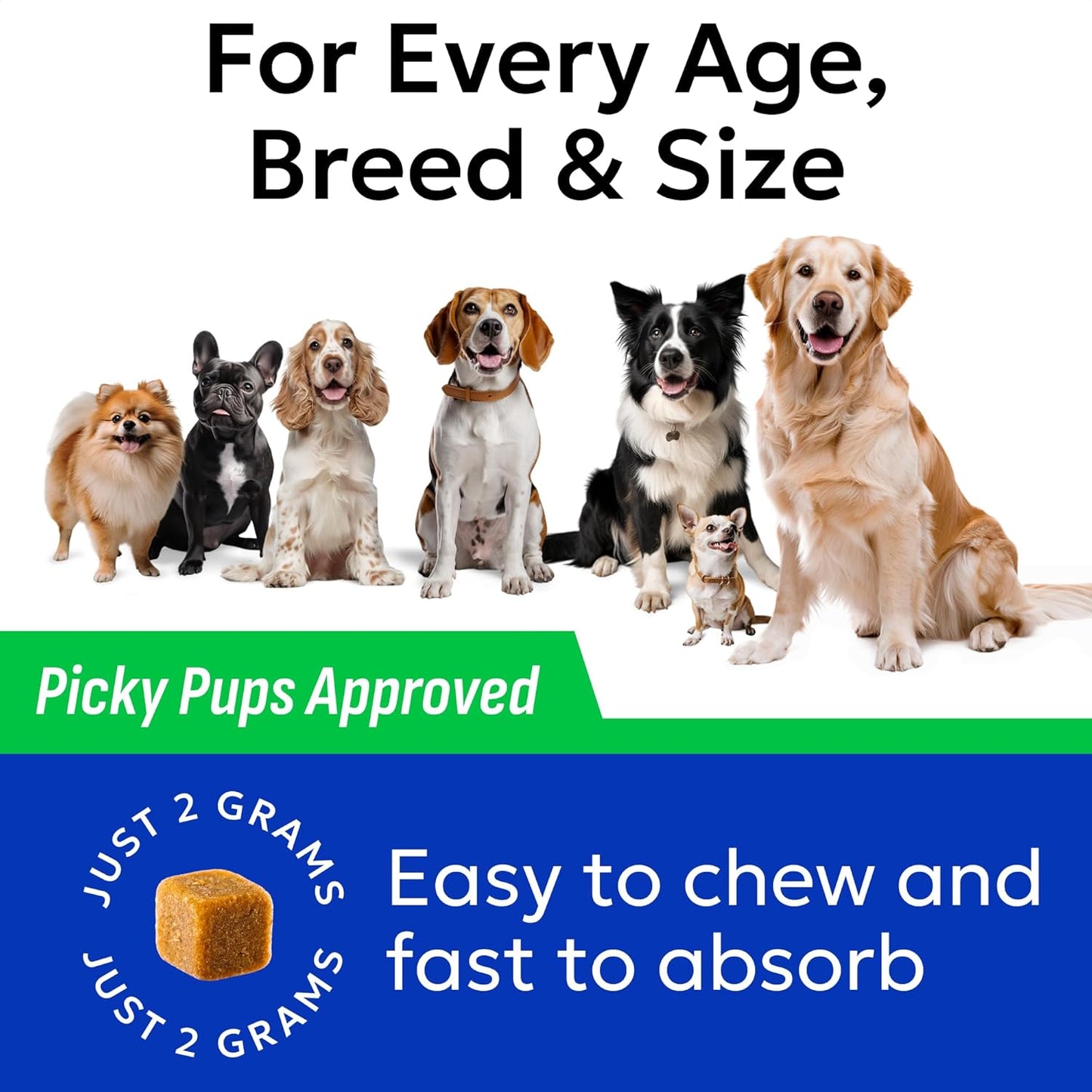 BARK&SPARK Green Grass Chews - Pee Grass Spot Saver Caused by Dog Urine - Urine Neutralizer for Lawn, Gut Health Probiotics & Digestive Enzymes,Lawn Burn from Dog Urine, Grass Burn Spot Chews (240Ct)